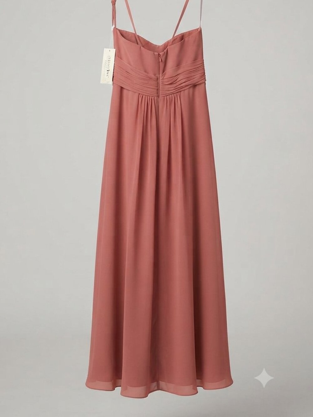 NWT Christina Wu Celebrations Marsala Chiffon Bridesmaid Formal Gown Size 4 - Picture 1 of 4